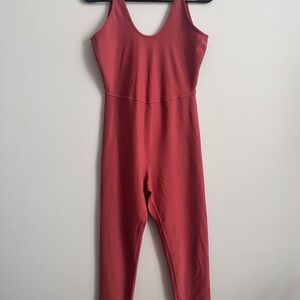 Coral Sleeveless Jumpsuit